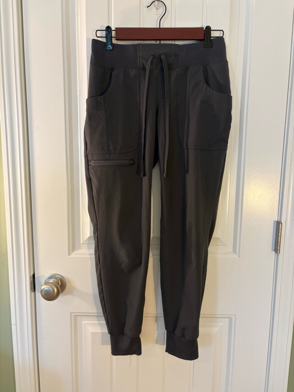 Women’s Charcoal Gray Drawstring Scrubs